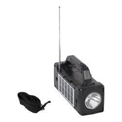 CL16 SOLAR POWER RECHARGEABLE PORTABLE TORCH LIGHT WITH BLUETOOTH SPEAKER