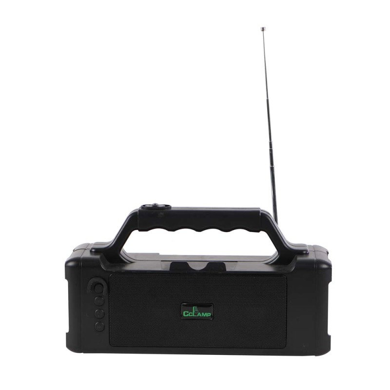 CL16 SOLAR POWER RECHARGEABLE PORTABLE TORCH LIGHT WITH BLUETOOTH SPEAKER