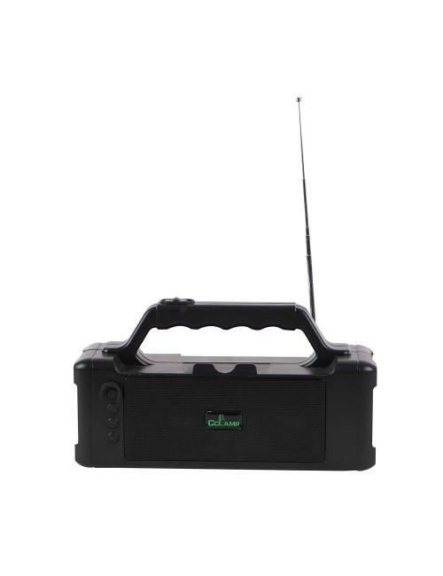 CL16 SOLAR POWER RECHARGEABLE PORTABLE TORCH LIGHT WITH BLUETOOTH SPEAKER
