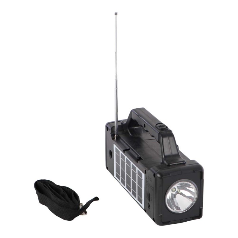 CL16 SOLAR POWER RECHARGEABLE PORTABLE TORCH LIGHT WITH BLUETOOTH SPEAKER