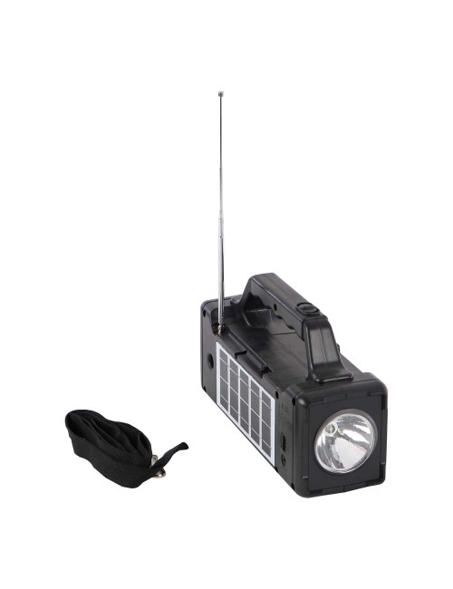 CL16 SOLAR POWER RECHARGEABLE PORTABLE TORCH LIGHT WITH BLUETOOTH SPEAKER