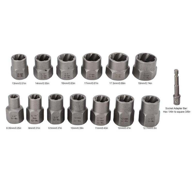 DAMAGE NUT EXTRACTOR 13PCS SET