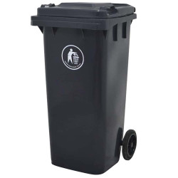 درام زبالة 240 لتر مع عجل