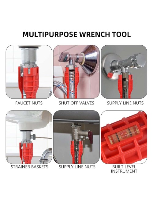 WASH BASIN WRENCH 8 IN 1