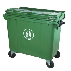 YY-660 درام زبالة كبير جامبو 4 عجل رمادي660 لتر CHN