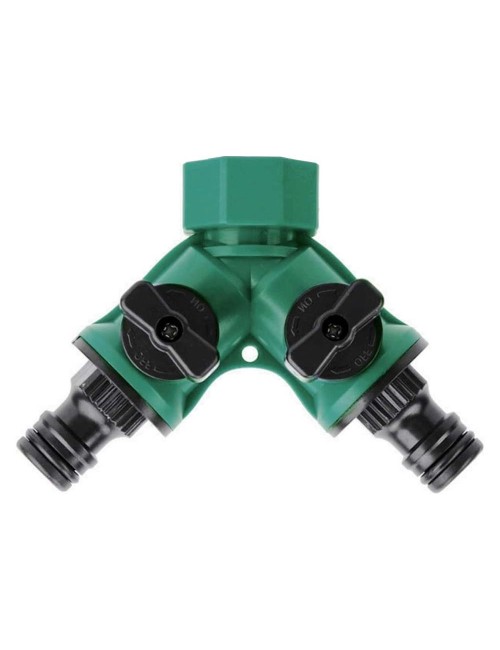 K6DA PLASTIC 2 WAY HOSE CONNECTOR DUAL SHUT OFF