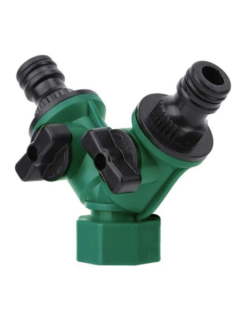 K6DA PLASTIC 2 WAY HOSE CONNECTOR DUAL SHUT OFF