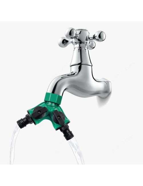 K6DA PLASTIC 2 WAY HOSE CONNECTOR DUAL SHUT OFF
