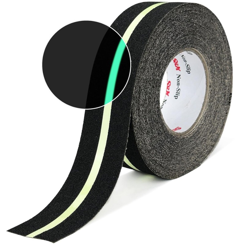 5CM 20YARD تيب مانع انزلاق مع شريط فسفوري