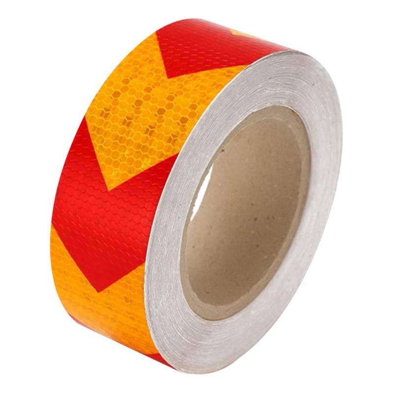 REFLECTING TAPE RED & YELLOW 2" x 45 MTR