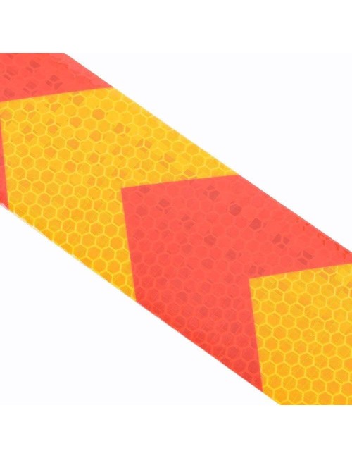 REFLECTING TAPE RED & YELLOW 2" x 45 MTR