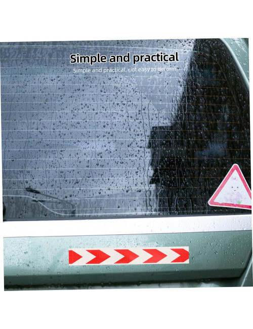 REFLECTING TAPE RED & WHITE 2" x 45 MTR