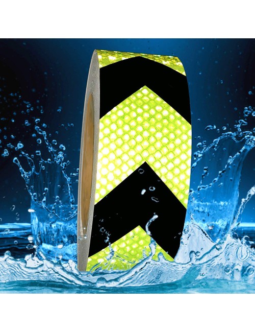 REFLECTING TAPE FLUORESCENT X BLACK 2" x 45 MTR