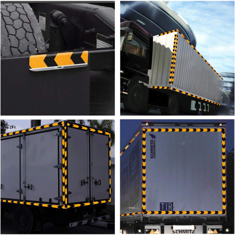 REFLECTING TAPE YELLOW X BLACK 2" x 45 MTR