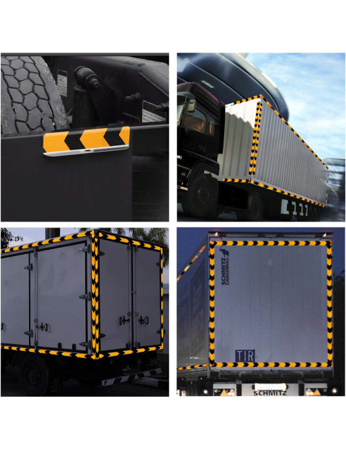 REFLECTING TAPE YELLOW X BLACK 2" x 45 MTR