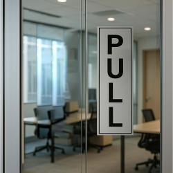 PULL VERTICAL STCIKER 9 X 20CM