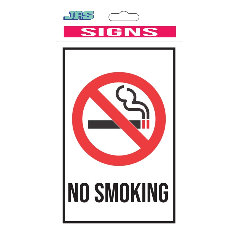NO SMOKING VERTICAL STCIKER 20 X 30CM