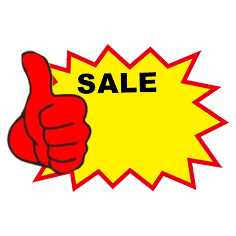 SALE PROMOTION STICKERS 9.3 X 13CM
