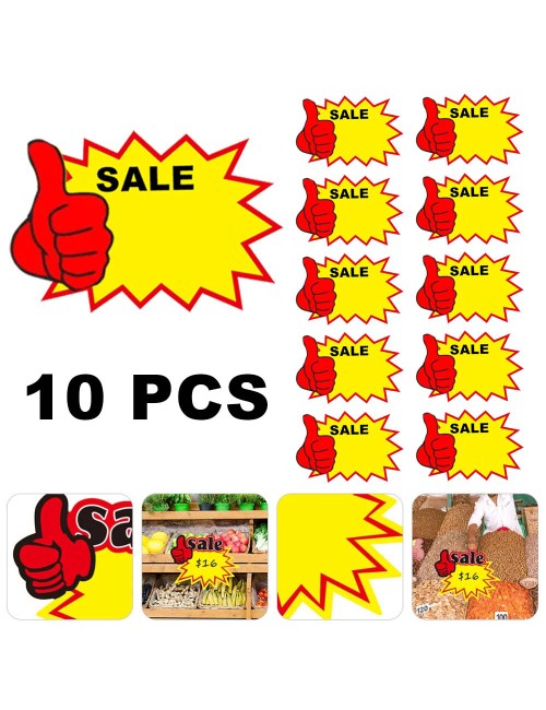 SALE PROMOTION STICKERS 9.3 X 13CM