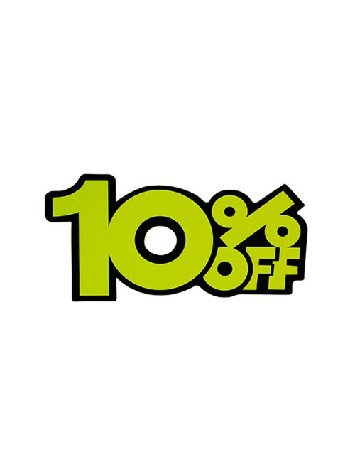 SALE STICKERS 9 X 18CM 10% استيكر تنزيلات