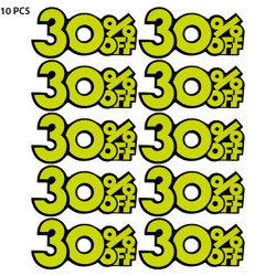 SALE STICKERS 9 X 18CM 30% استيكر تنزيلات