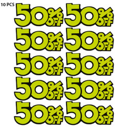 SALE STICKERS 9 X 18CM 50% استيكر تنزيلات