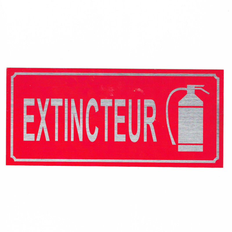 FIRE EXTINGUISHER STICKER HORIZONTAL 9 X 20CM استيكر طفاية حريق