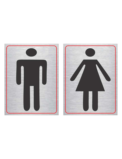 GENDER STCIKER 10 X 10CM استيكر رجل و سيدات