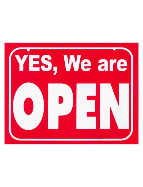 OPEN AND CLOSE STICKER HANGING WITH CHAIN 21.5 X 28CM