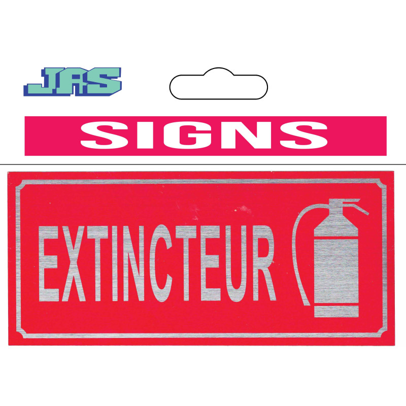 FIRE EXTINGUISHER STICKER HORIZONTAL 9 X 20CM