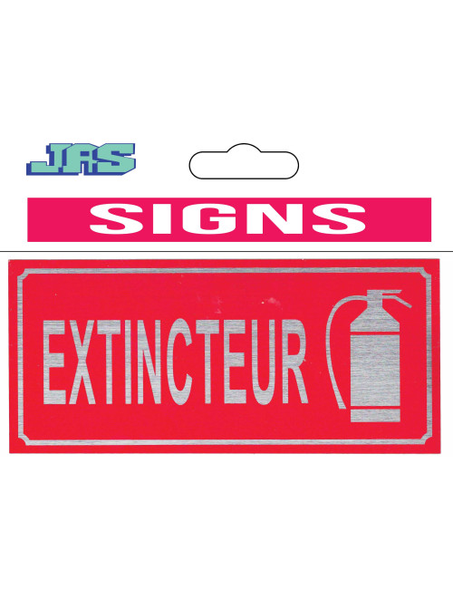FIRE EXTINGUISHER STICKER HORIZONTAL 9 X 20CM
