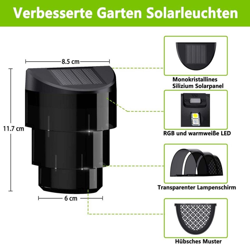 XJ-X29 SOLAR GARDEN WALL LIGHT