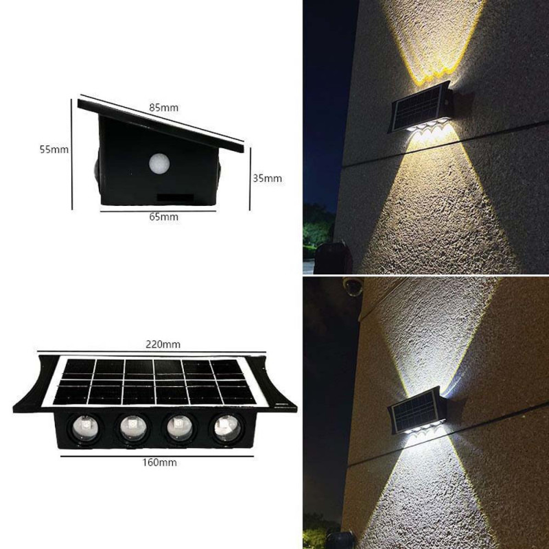 BK-8 SOLAR GARDEN WALL LIGHT