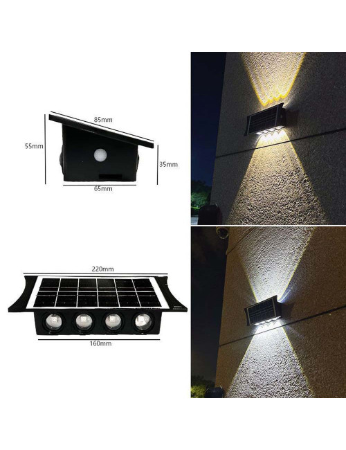 BK-8 SOLAR GARDEN WALL LIGHT
