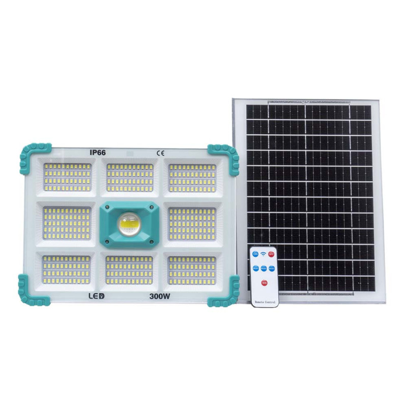 CB-F374 SOLAR LED FLOOD LIGHT 300W WITH SOLAR PANEL