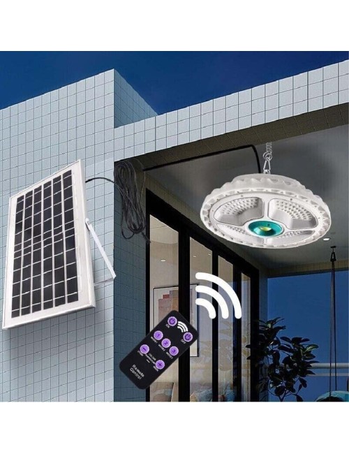 ZB-F156 SOLAR LED FLYING SAUCER LIGHT 200W WITH SOLAR PANEL