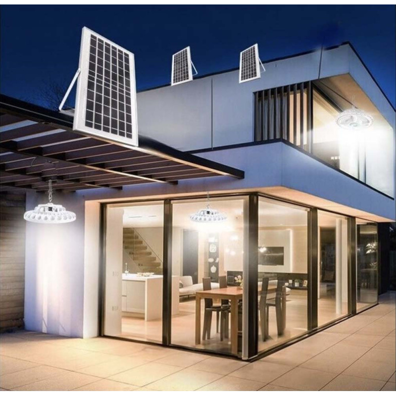 ZB-F156 كشاف مدور طاقة شمسية 200 وات مع بنل طقم