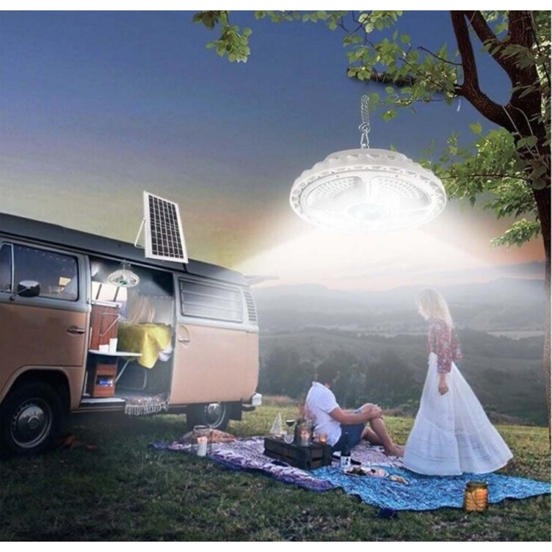 ZB-F156 SOLAR LED FLYING SAUCER LIGHT 200W WITH SOLAR PANEL