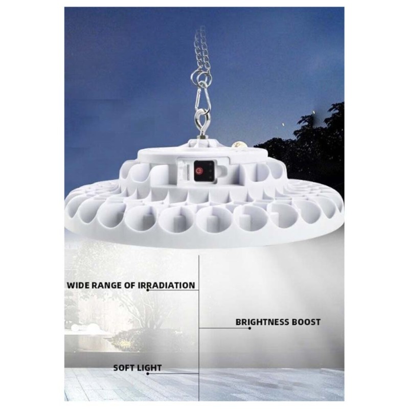 ZB-F156 SOLAR LED FLYING SAUCER LIGHT 200W WITH SOLAR PANEL