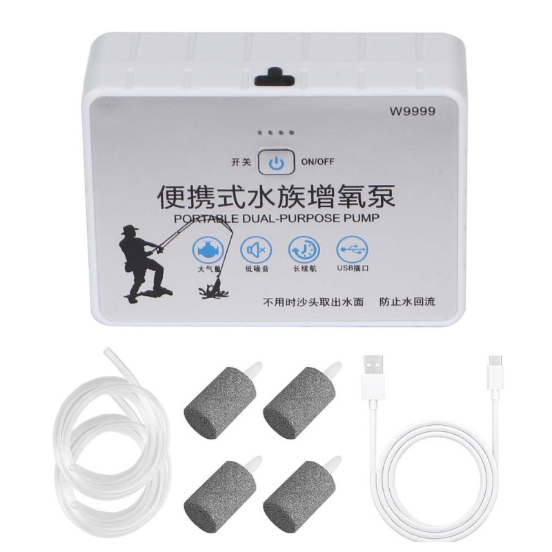 W-9999 PORTABLE AQUARIUM AERATION PUMP