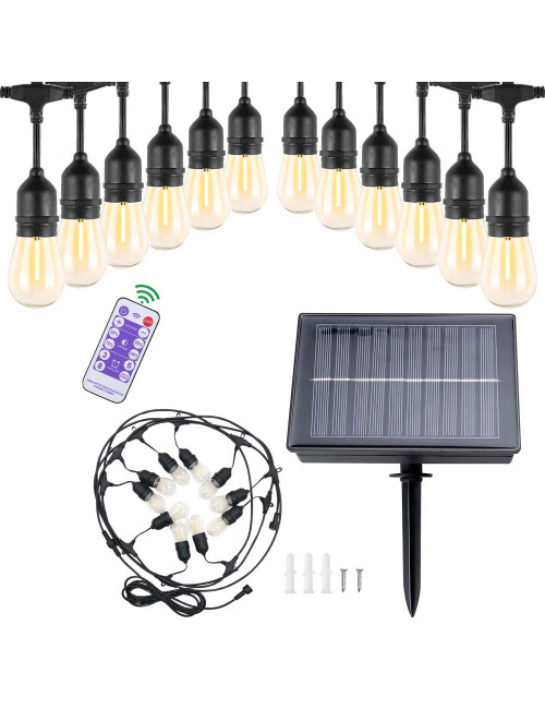 XDC109 10BULB لايت زينة طاقة شمسية مع ريموت