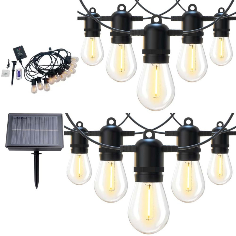 XDC110 10BULB لايت زينة طاقة شمسية مع ريموت