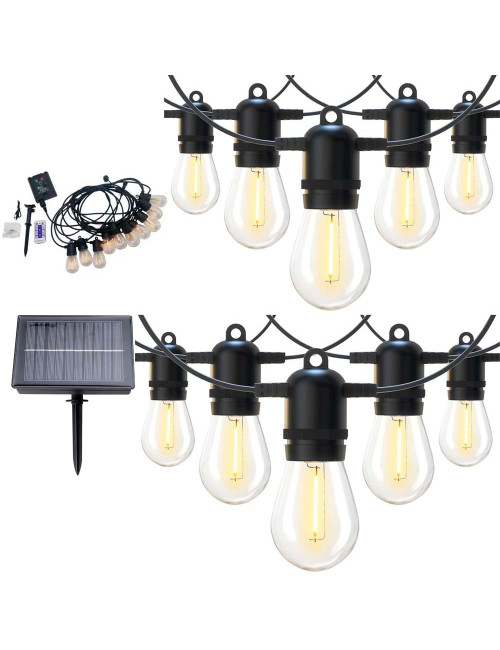 XDC110 10BULB لايت زينة طاقة شمسية مع ريموت