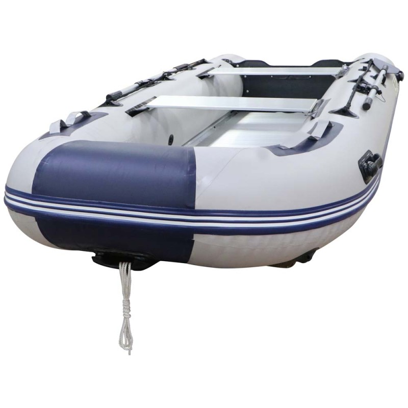 RUBBER SPEED BOAT ALUMINUM ALLOY BOTTOM BLUE AND GRAY 380×150×42CM 55KG