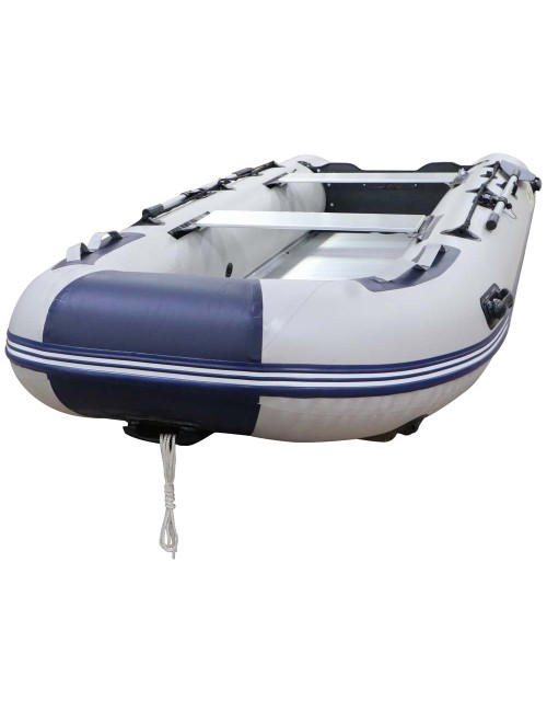 RUBBER SPEED BOAT ALUMINUM ALLOY BOTTOM BLUE AND GRAY 380×150×42CM 55KG