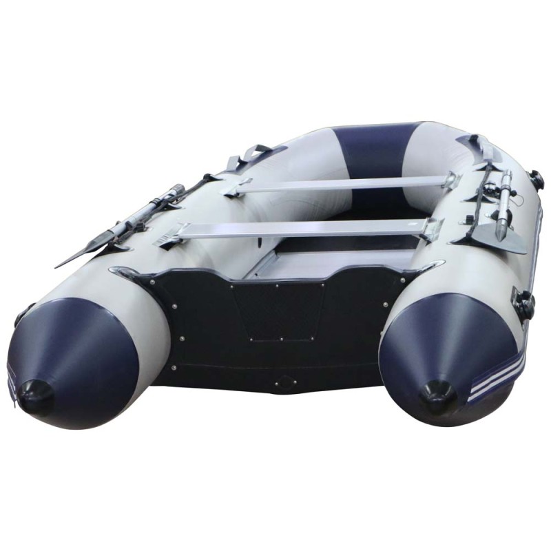 RUBBER SPEED BOAT ALUMINUM ALLOY BOTTOM BLUE AND GRAY 380×150×42CM 55KG