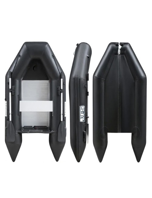RUBBER SPEED BOAT BLACK GOLD STEEL 230×133×35CM 34KG