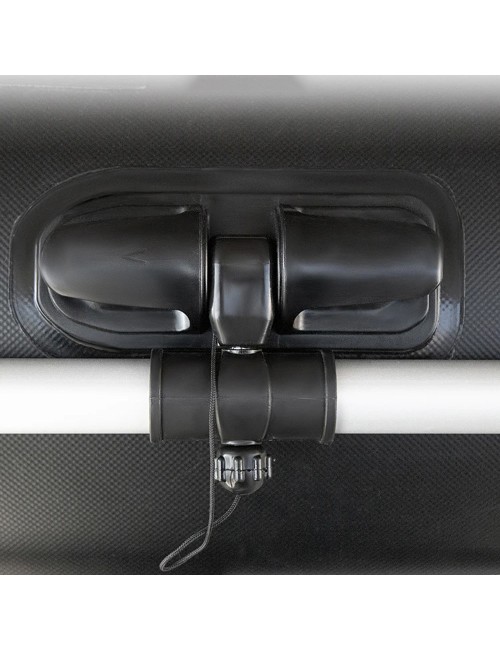 RUBBER SPEED BOAT BLACK GOLD STEEL 230×133×35CM 34KG