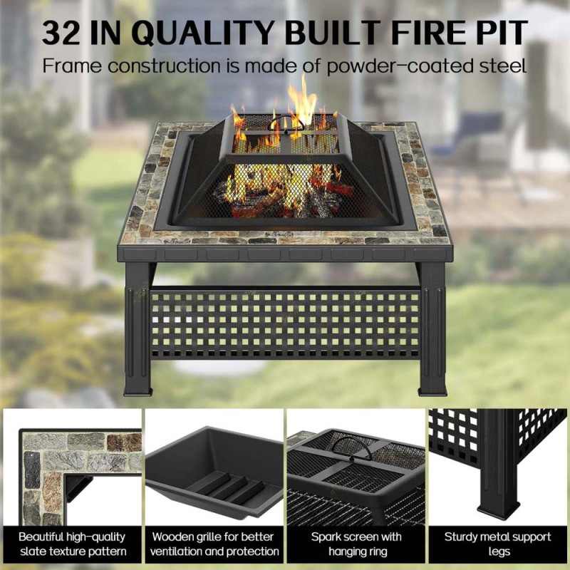 2210 BARBECUE STOVE 76X76X50CM