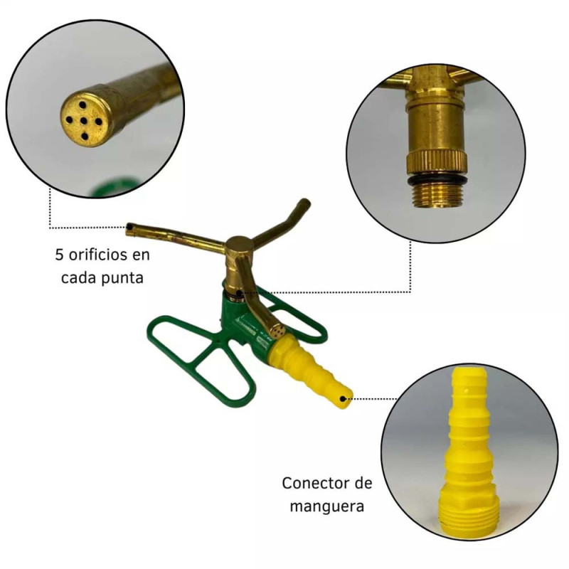 X903L3 LAWN SPRINKLER 3 ARMS W/ ZINC BASE